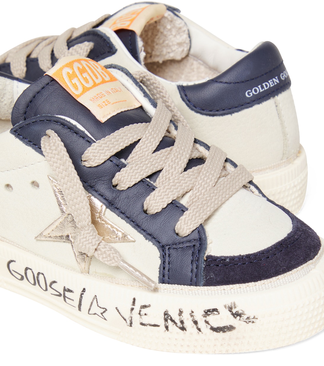 May leather platform sneakers | Golden Goose Kids