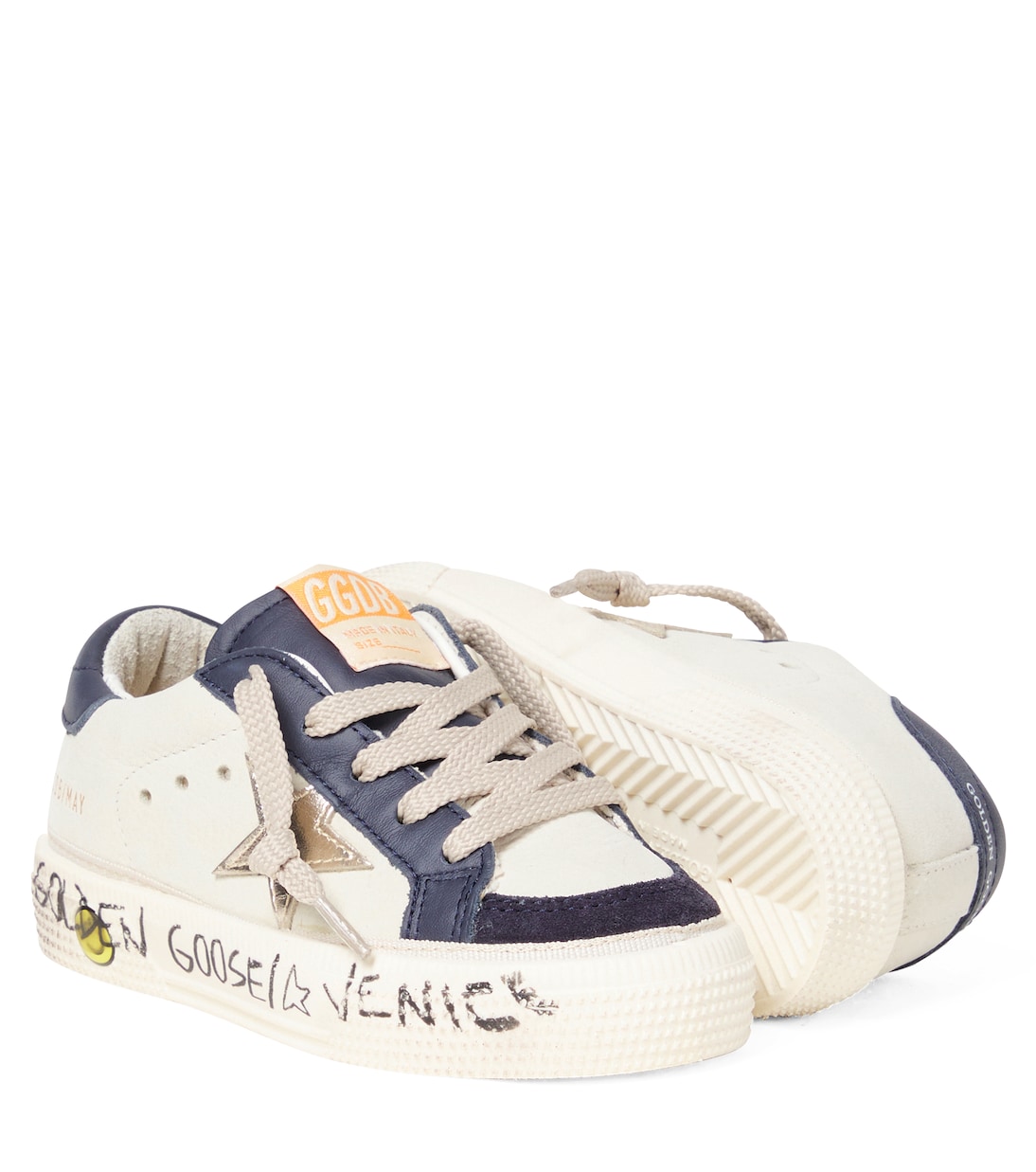 May leather platform sneakers | Golden Goose Kids