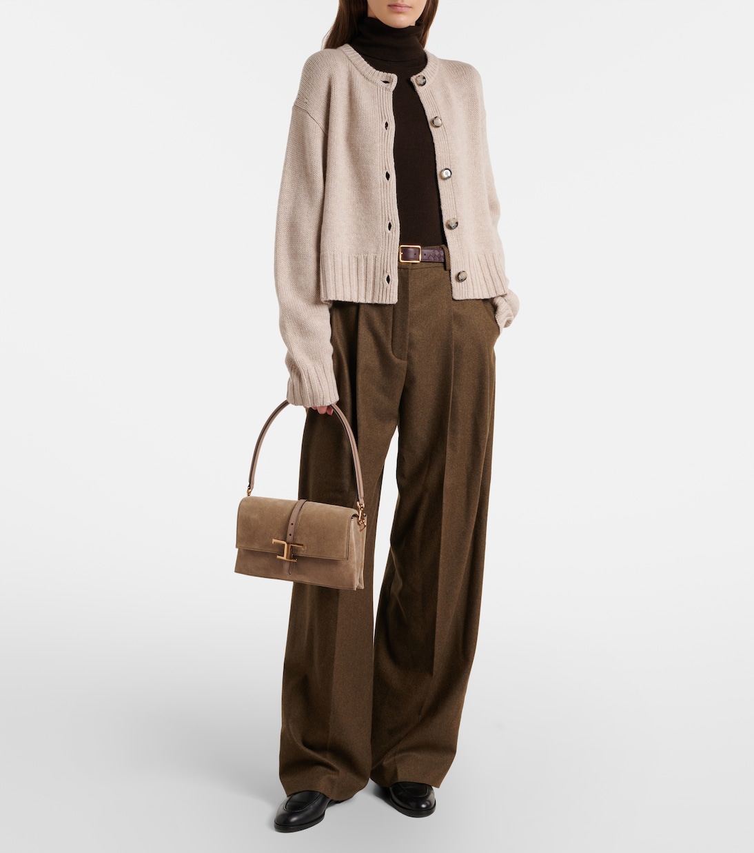 T Timeless Mini suede shoulder bag | Tod's