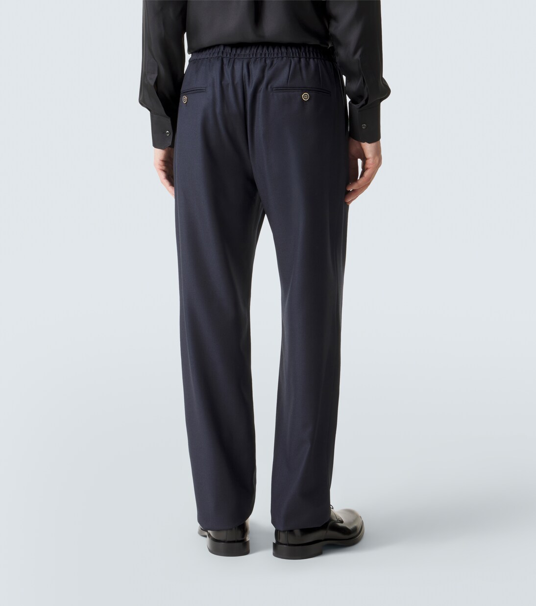 Virgin wool straight pants | Dolce&Gabbana