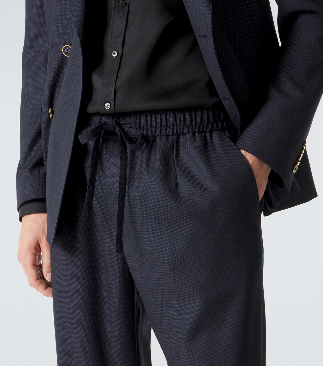 Virgin wool straight pants | Dolce&Gabbana