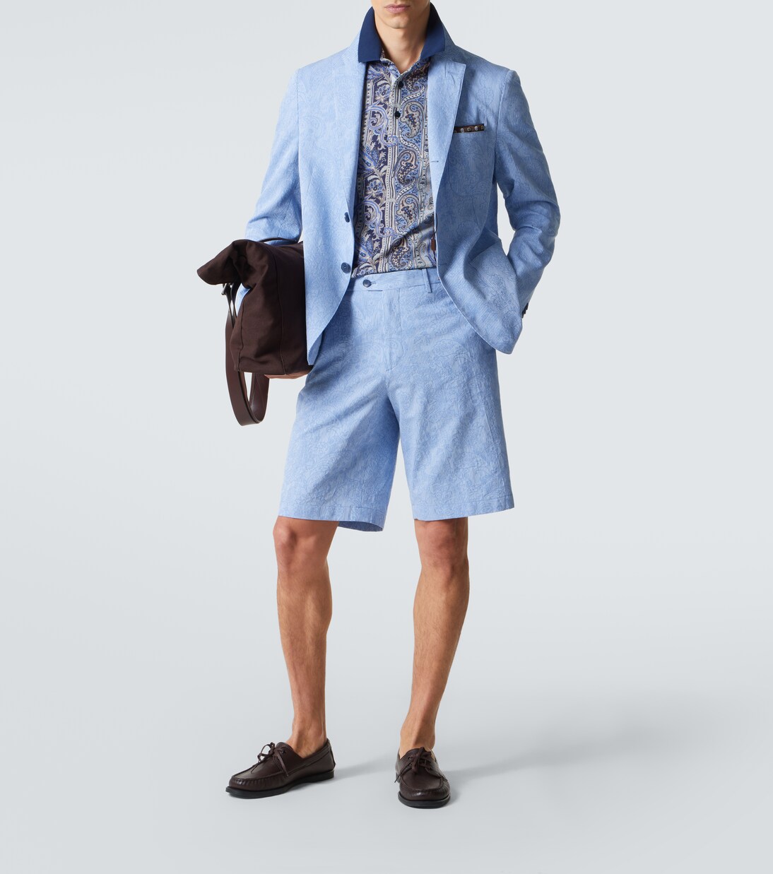 Woven cotton jersey blazer | Etro