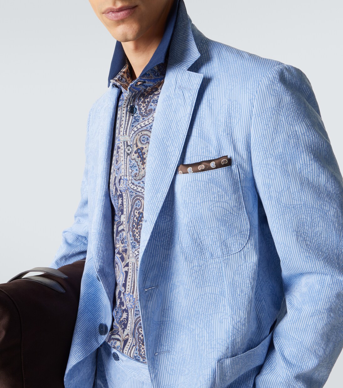 Woven cotton jersey blazer | Etro
