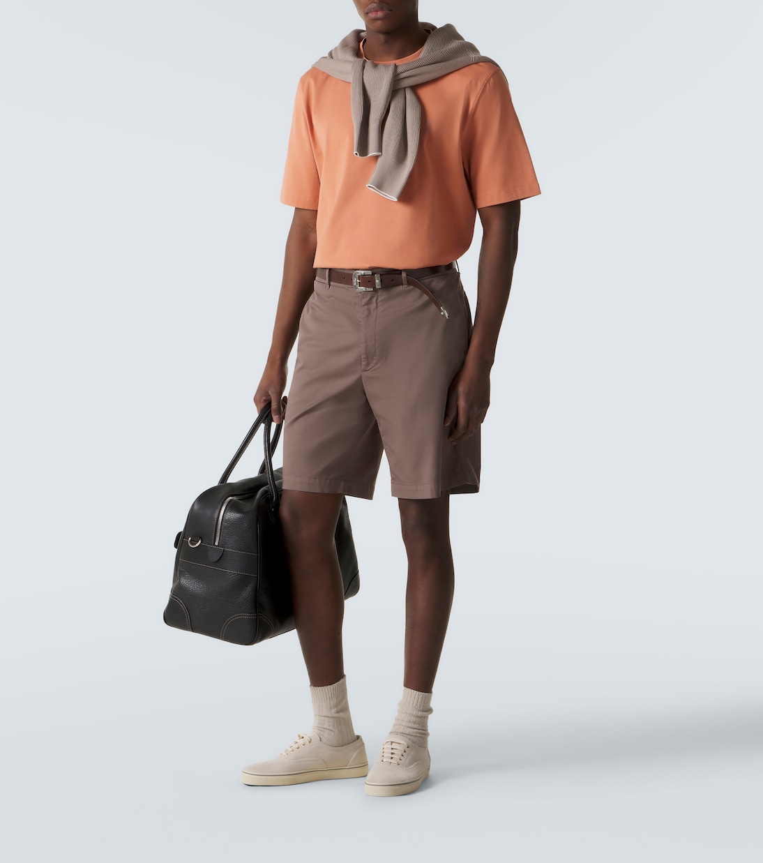 Logo cotton jersey T-shirt | Brunello Cucinelli