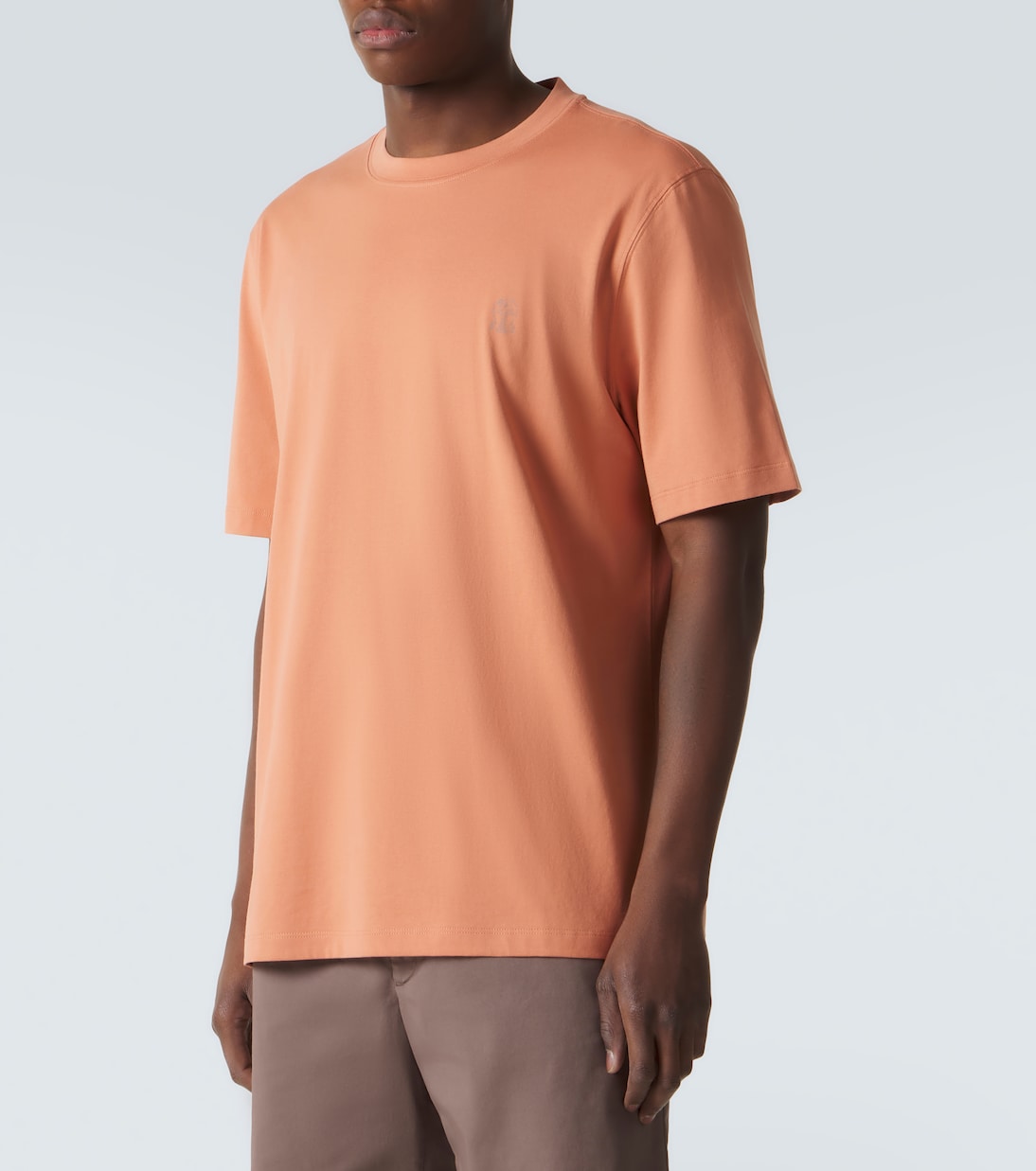 Logo cotton jersey T-shirt | Brunello Cucinelli