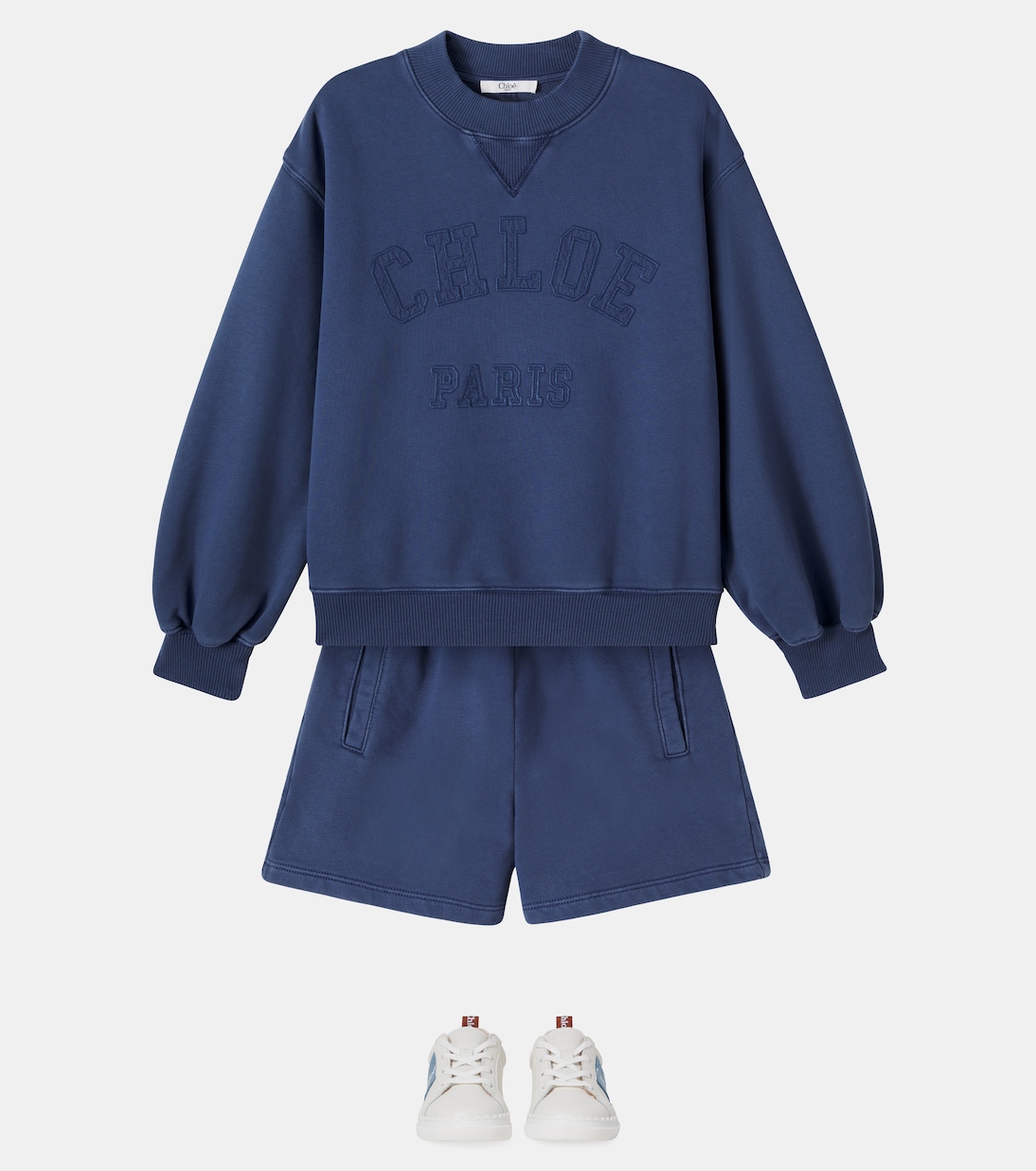 Zapatillas de piel con logo | Chloé Kids