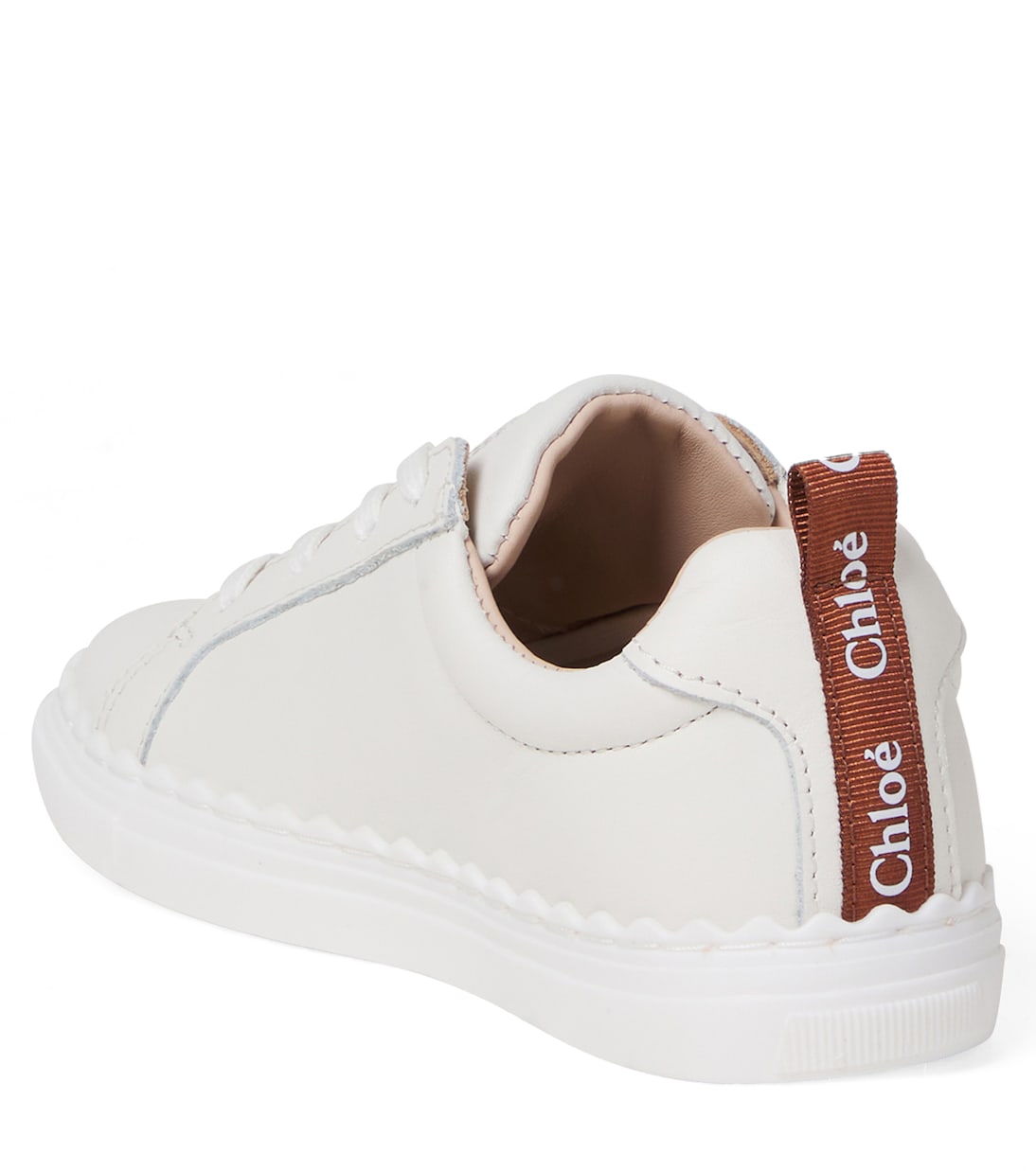Zapatillas de piel con logo | Chloé Kids