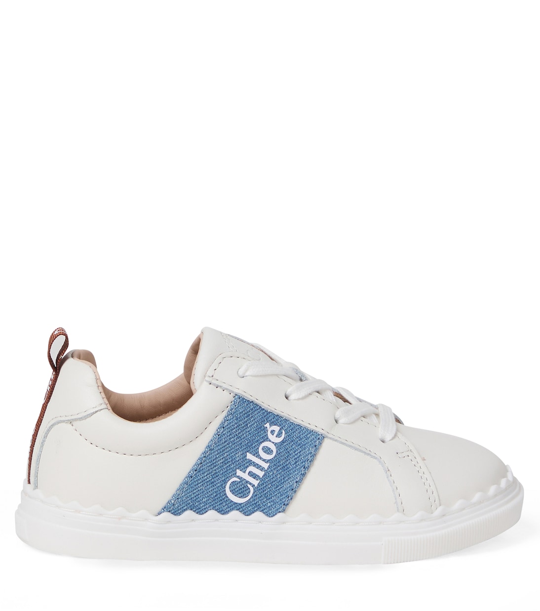 Zapatillas de piel con logo | Chloé Kids