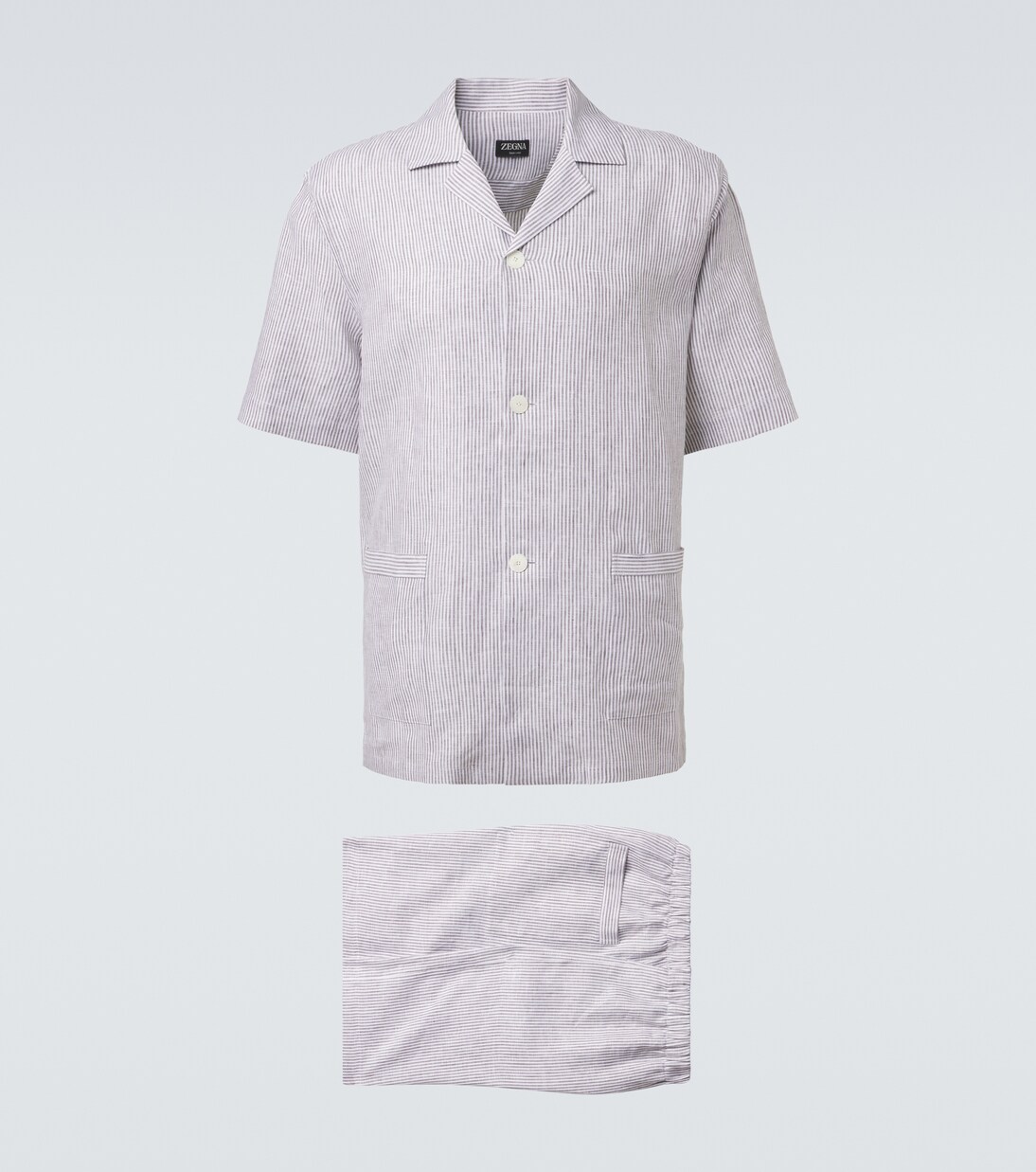 Pijama de lino a rayas | Zegna