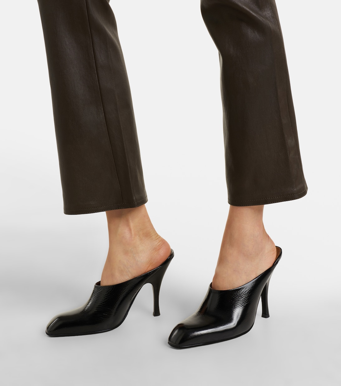 Dean 22 leather flared pants | Stouls