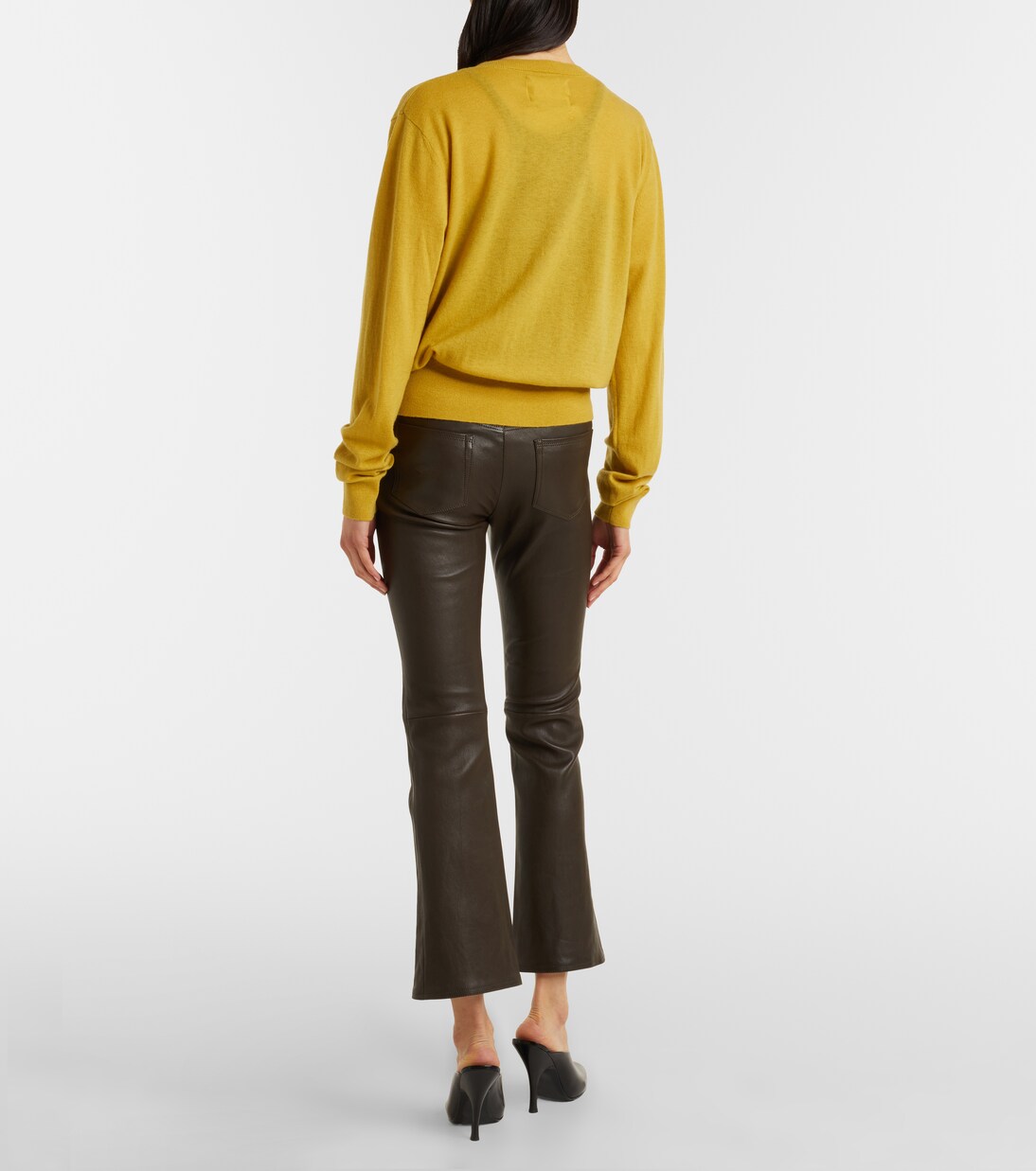 Dean 22 leather flared pants | Stouls