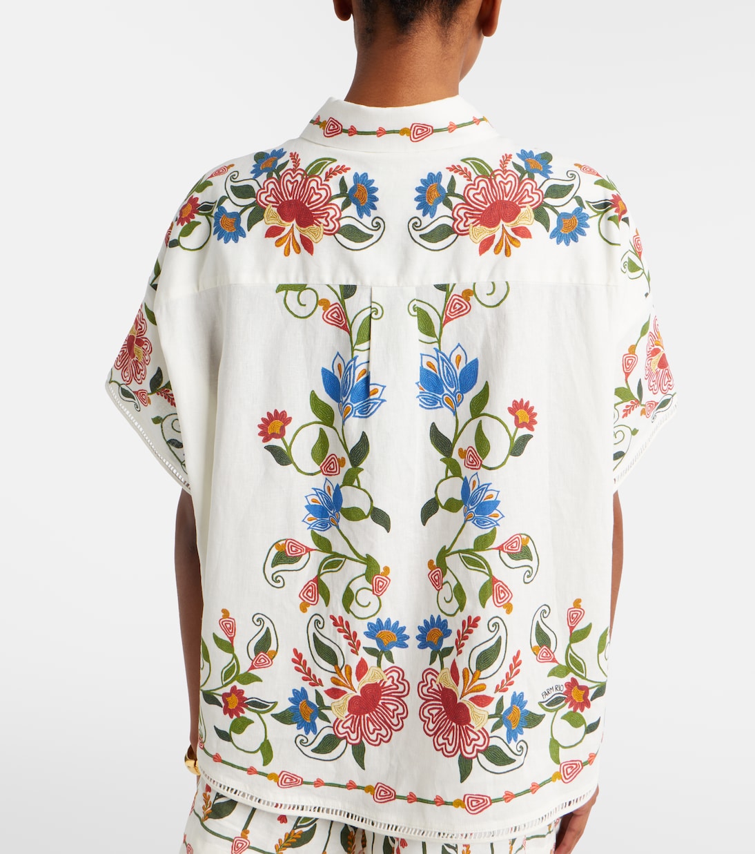 Chemise Stitched Garden en lin mélangé | Farm Rio