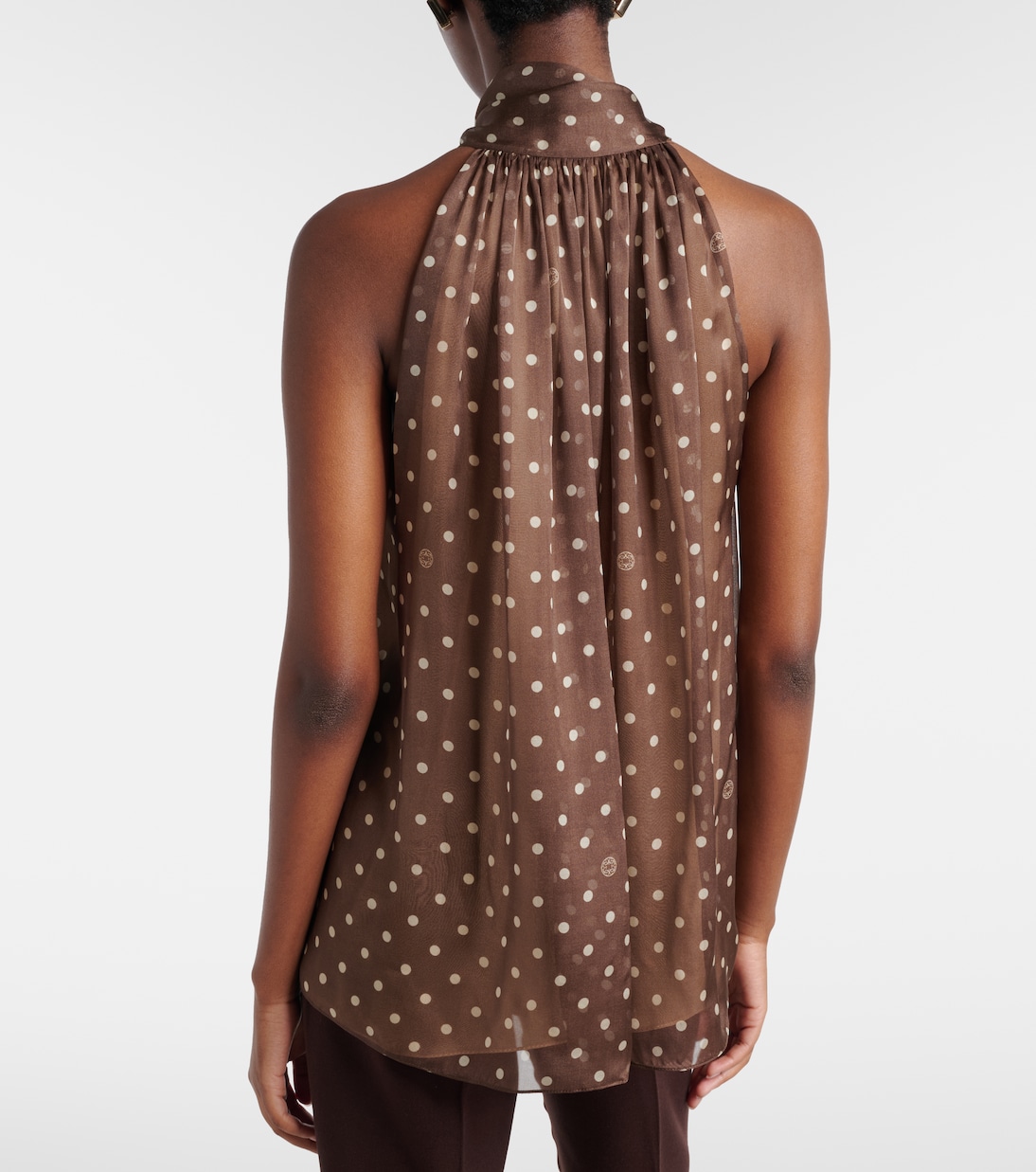 Top aus Seidenchiffon | Elie Saab