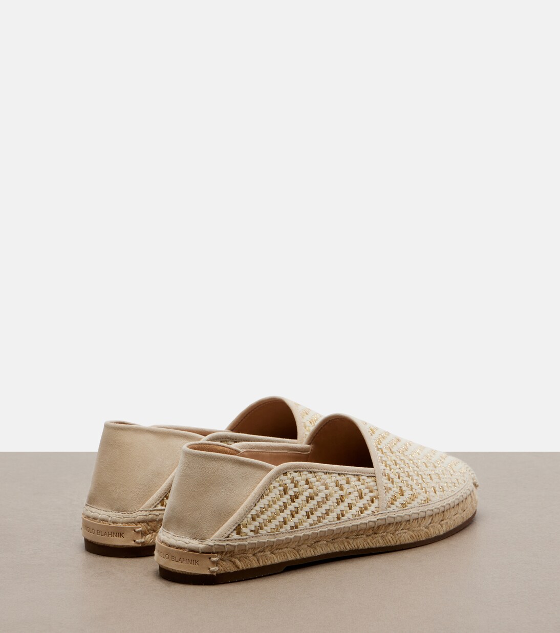 Espadra raffia-effect espadrilles | Manolo Blahnik
