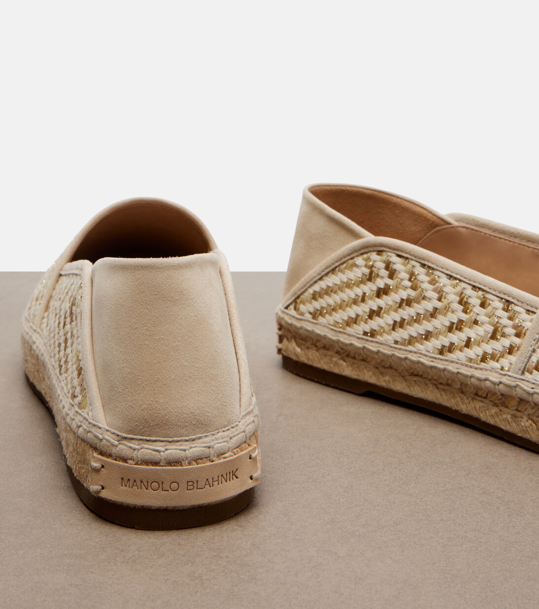 Espadra raffia-effect espadrilles | Manolo Blahnik
