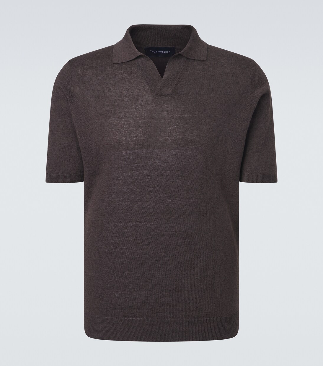 Linen and cotton polo shirt | Thom Sweeney
