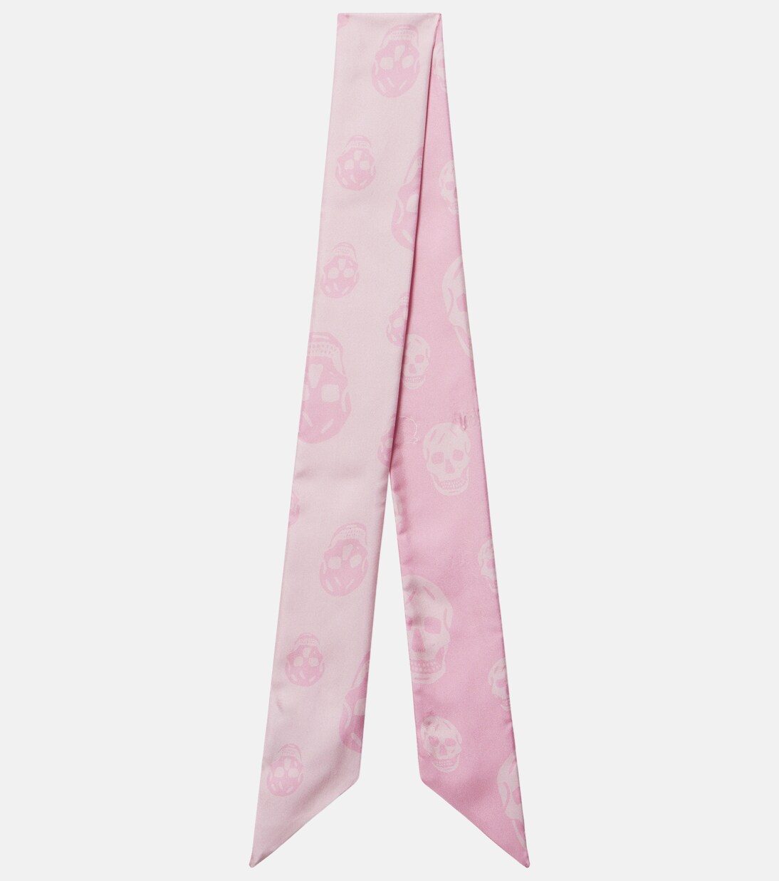 Skull silk twill scarf | McQueen