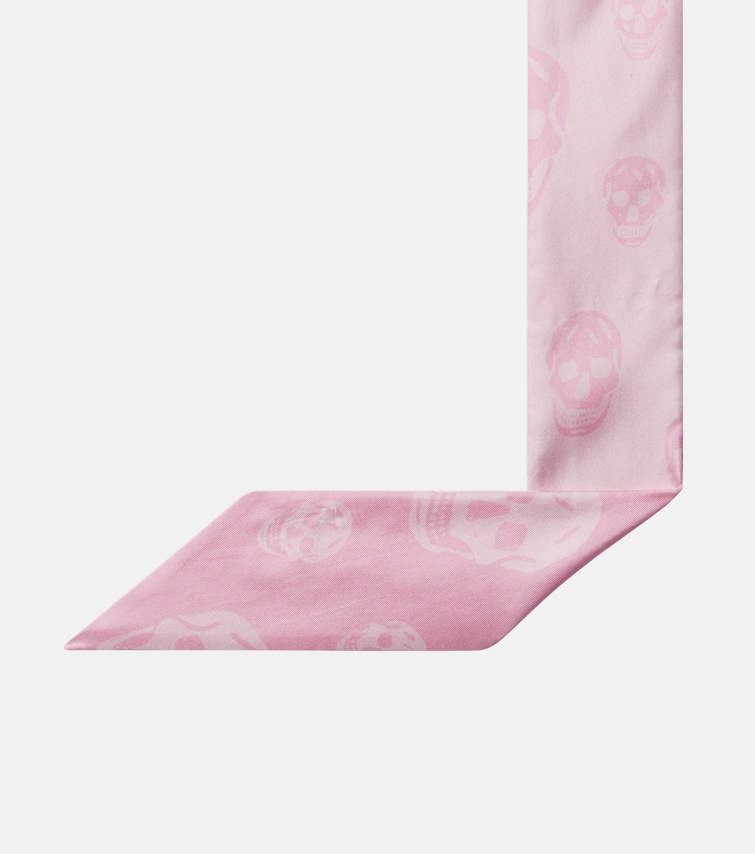 Skull silk twill scarf | McQueen