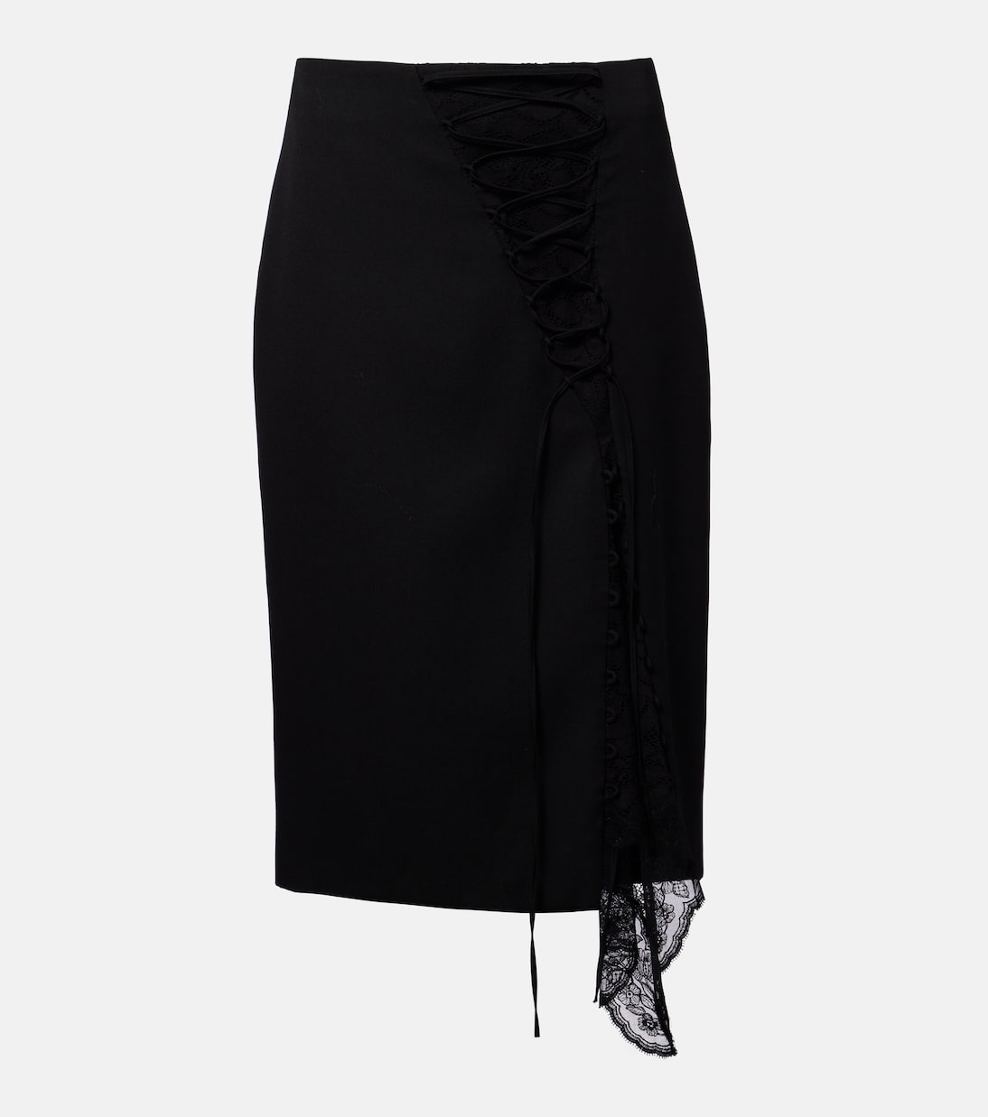 Falda tubo con encaje  | McQueen