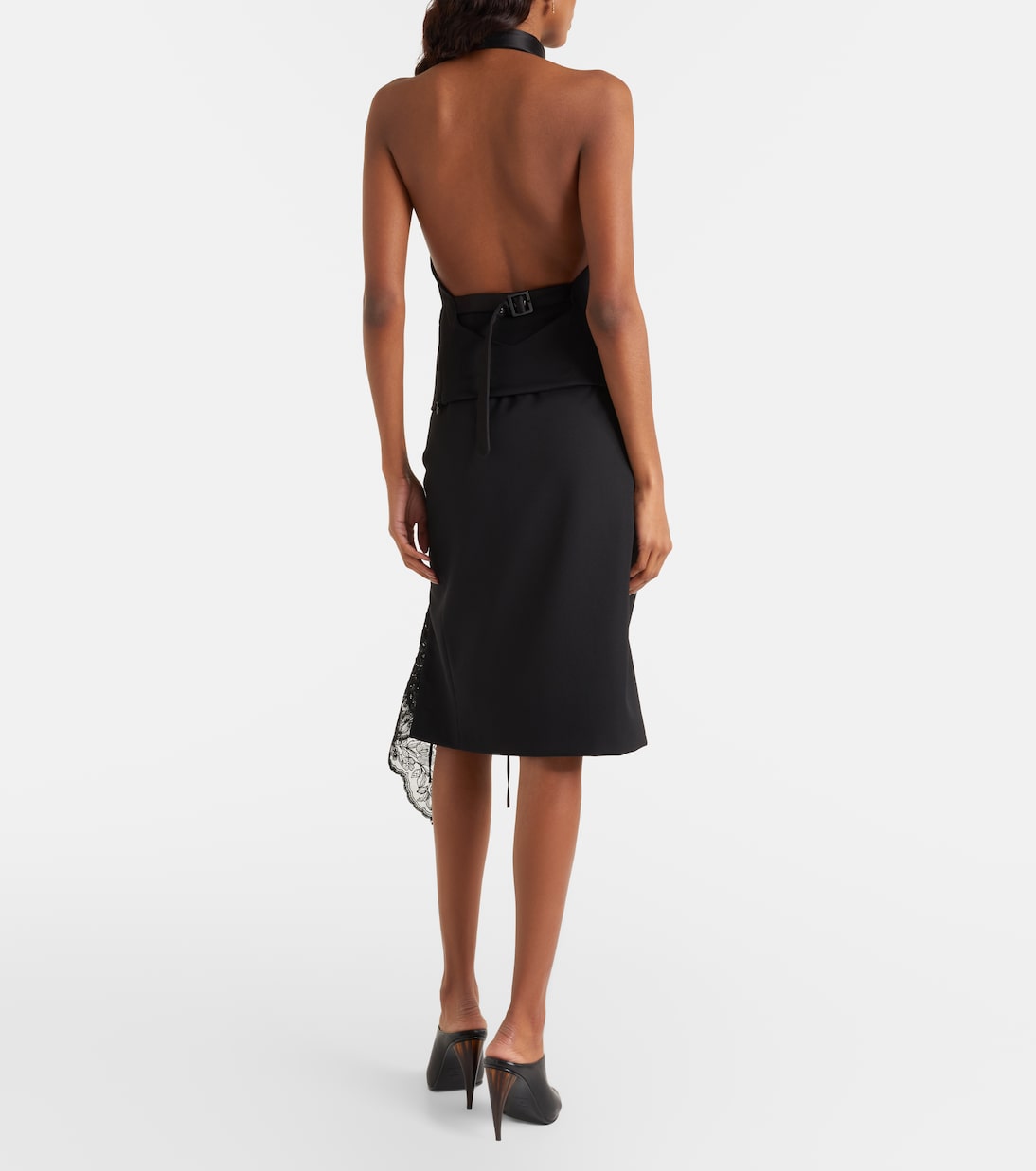 Falda tubo con encaje  | McQueen