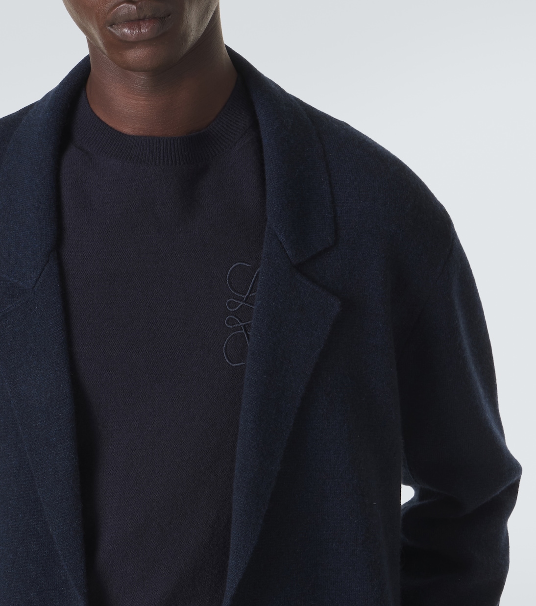 Cashmere blazer with amethyst | God's True Cashmere