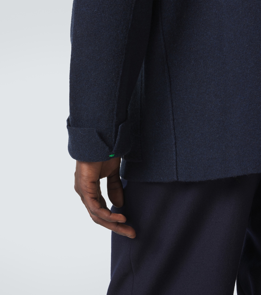 Cashmere blazer with amethyst | God's True Cashmere