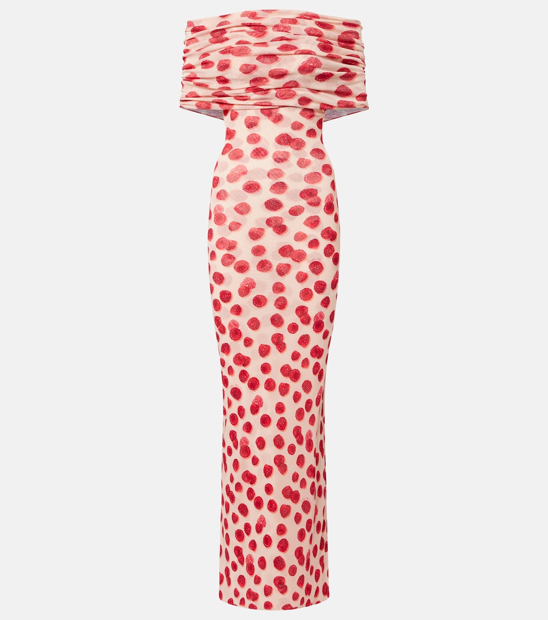 Vestido largo de malla estampado | Stella McCartney