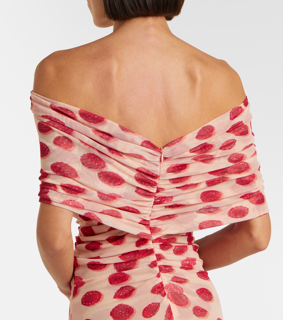 Vestido largo de malla estampado | Stella McCartney