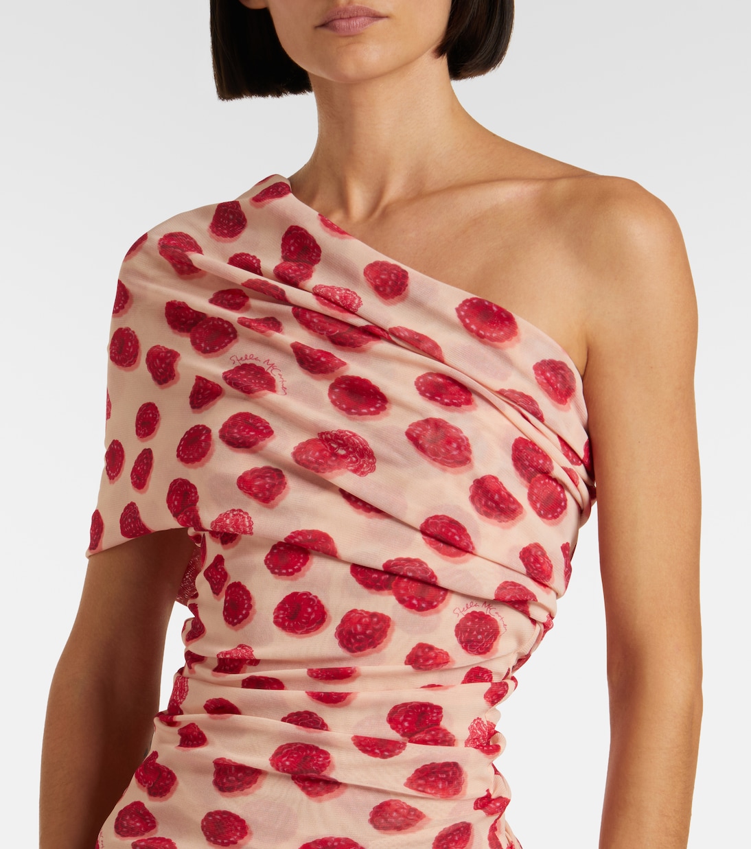 Vestido largo de malla estampado | Stella McCartney