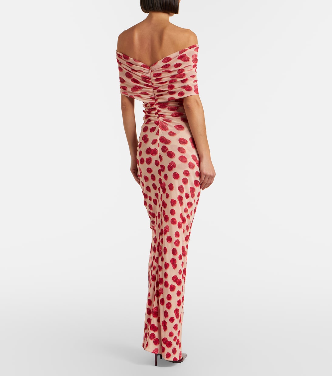 Vestido largo de malla estampado | Stella McCartney