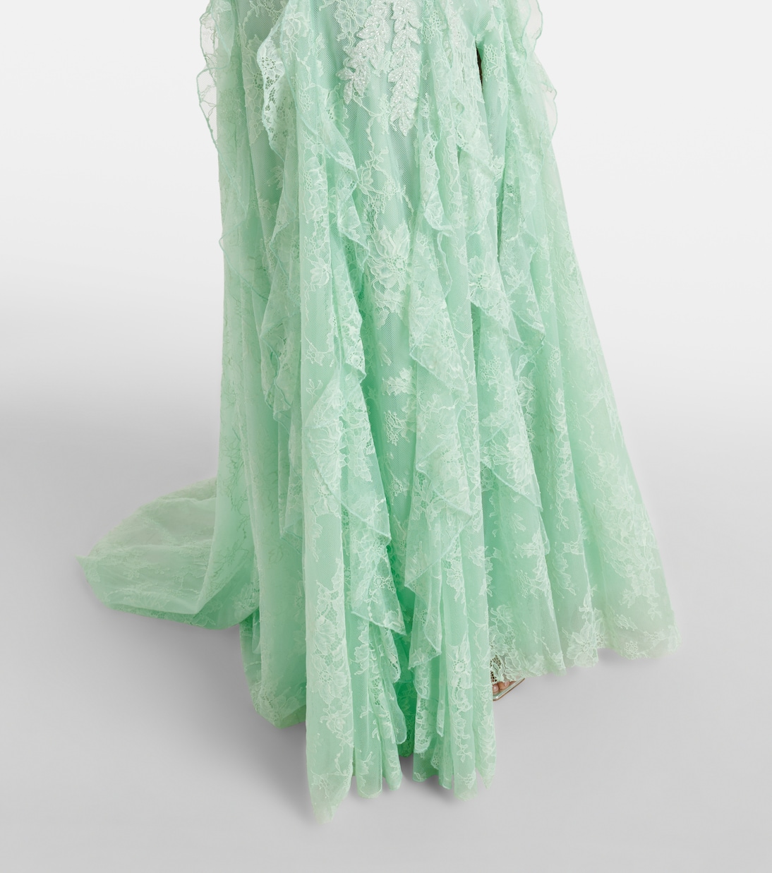 Verzierte Robe aus Spitze | Costarellos