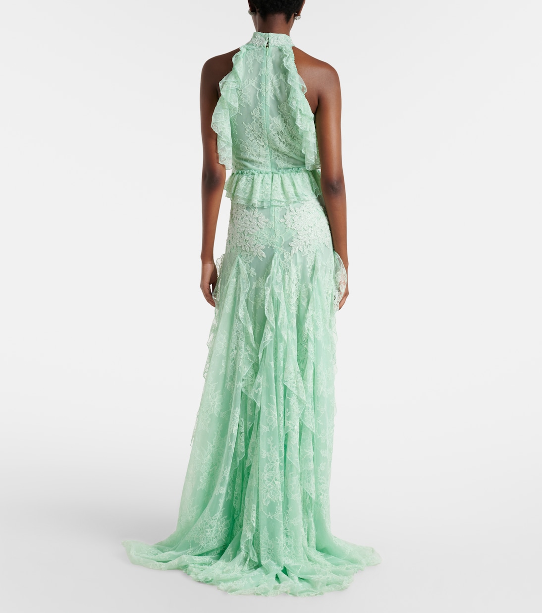 Verzierte Robe aus Spitze | Costarellos