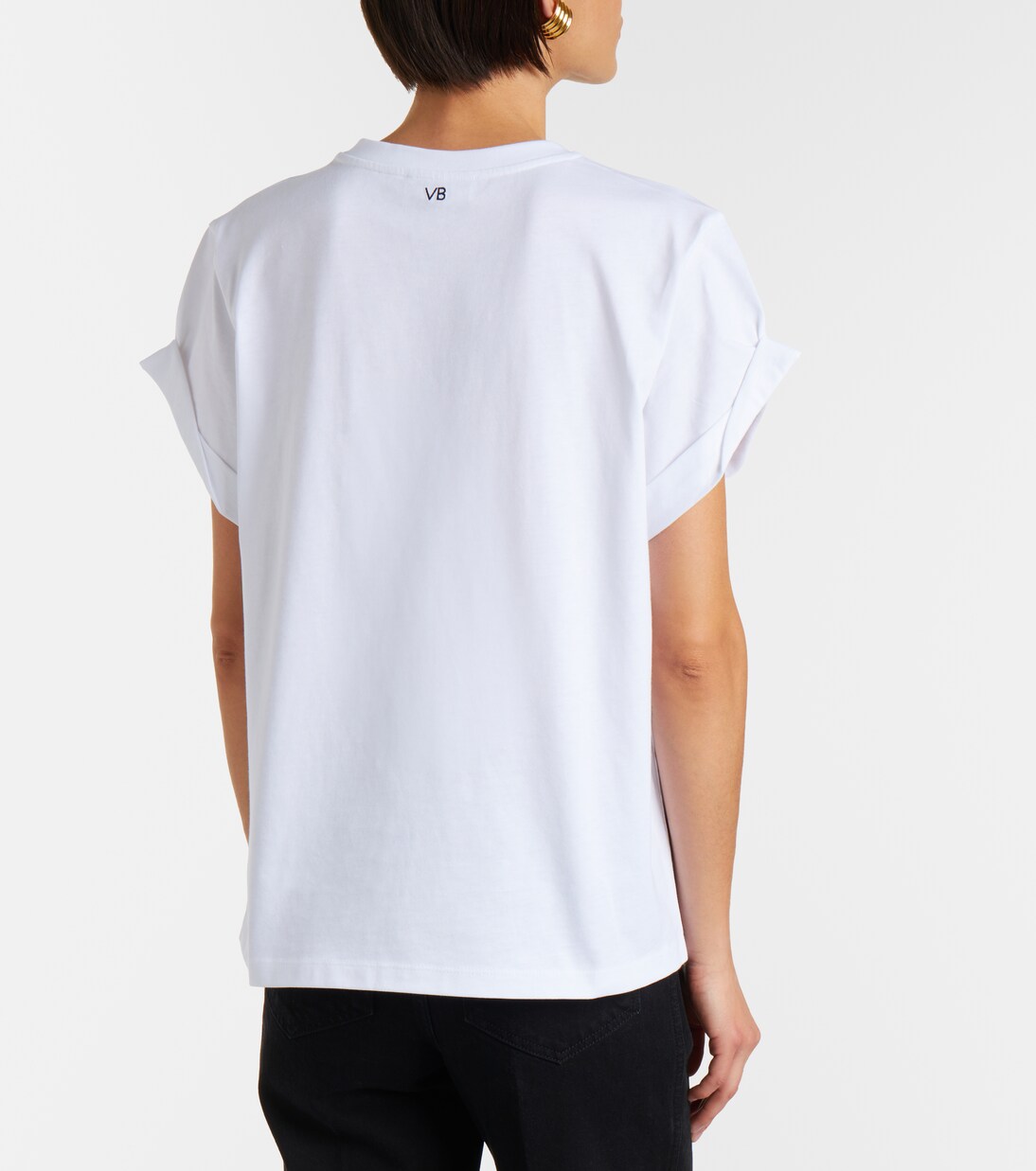 T-shirt Tilly in jersey di cotone | Victoria Beckham