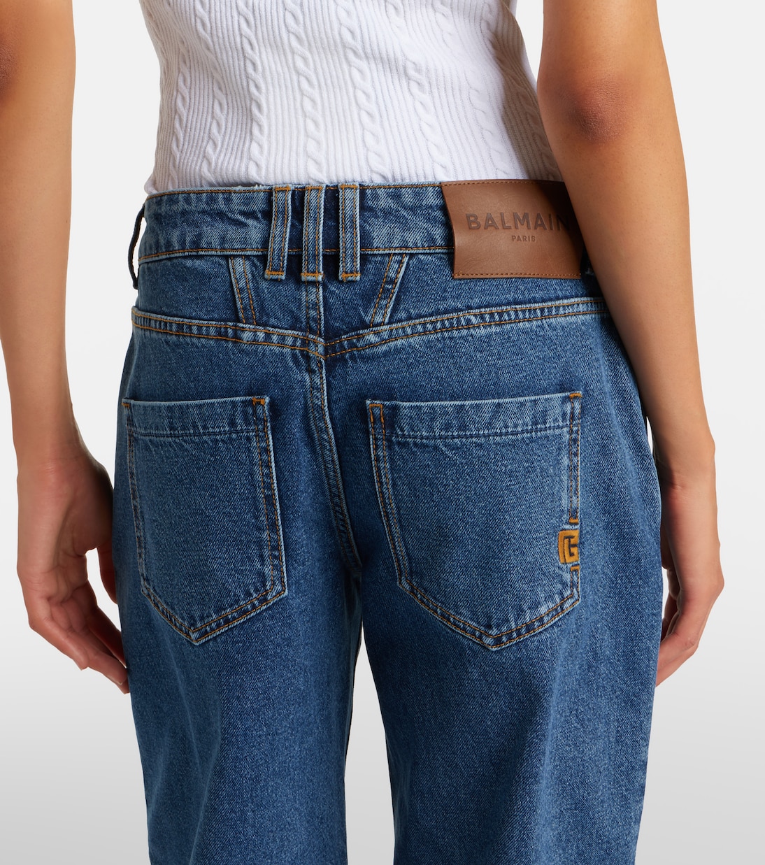 Jeans a gamba larga | Balmain