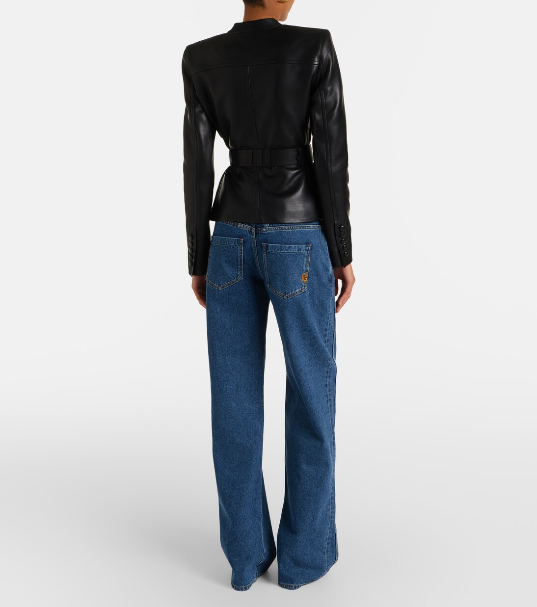 Jeans a gamba larga | Balmain