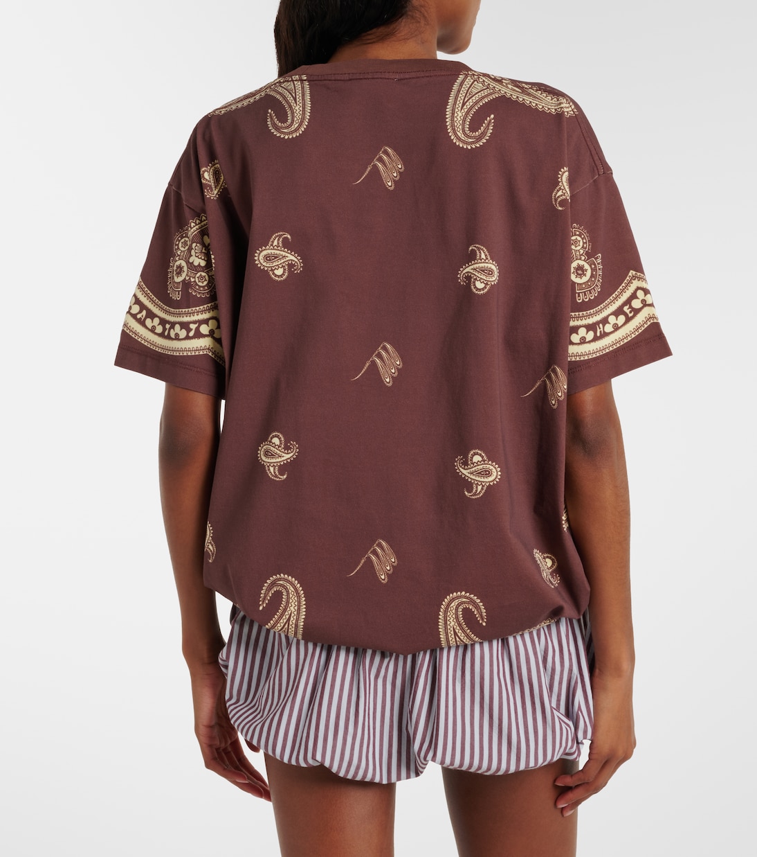 T-shirt oversize en coton à imprimé | The Attico