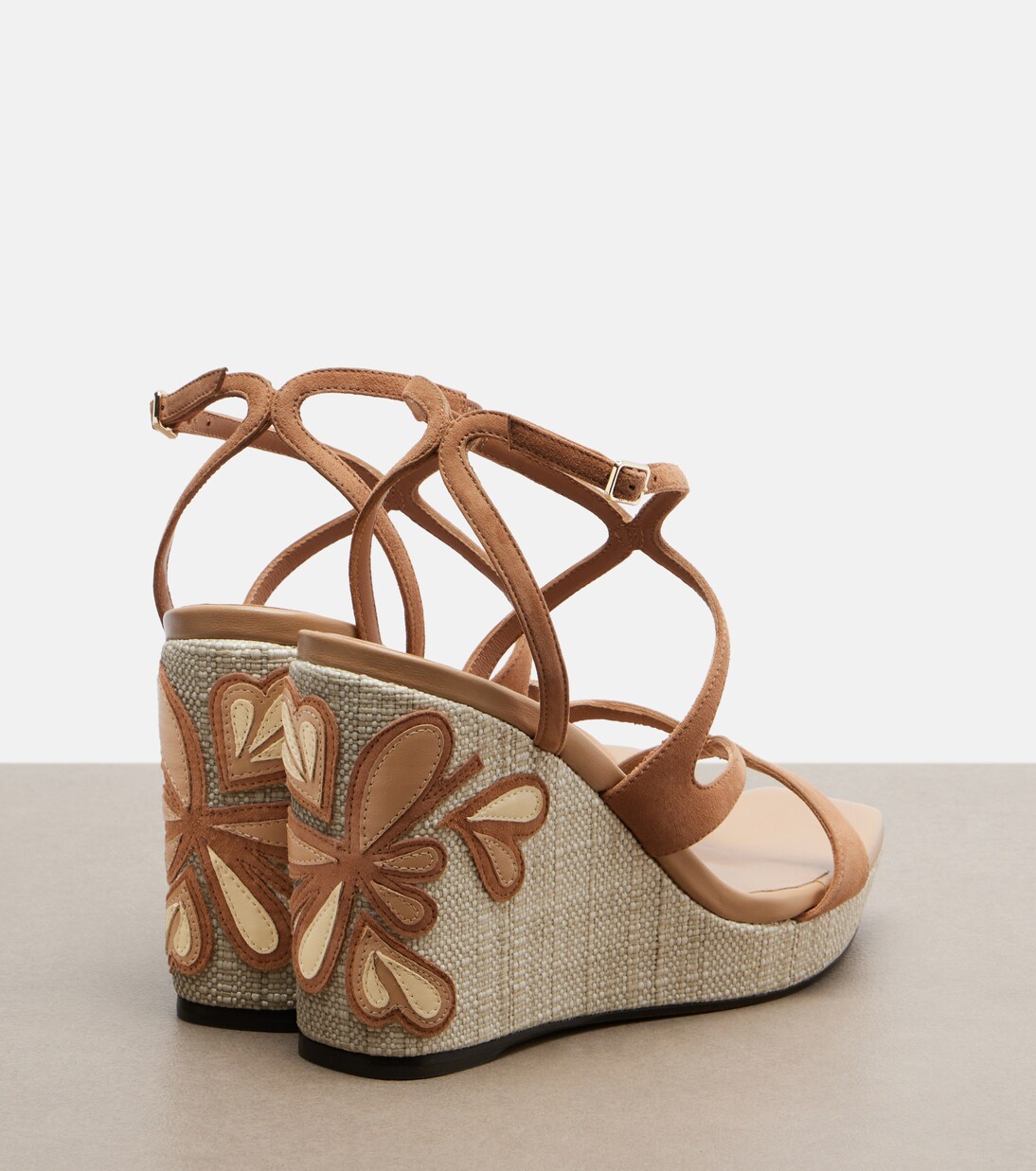 Ayla leather espadrille wedges | Jimmy Choo