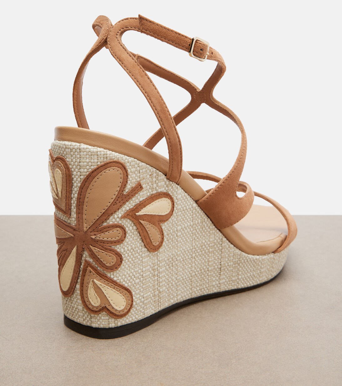 Ayla leather espadrille wedges | Jimmy Choo