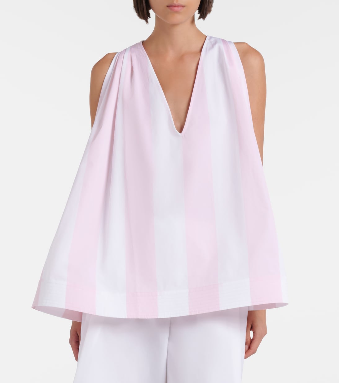 Norma striped cotton poplin top | Jacquemus