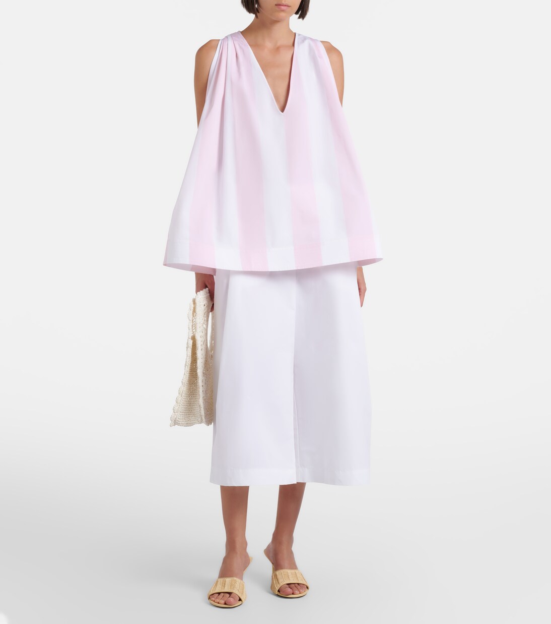 Norma striped cotton poplin top | Jacquemus