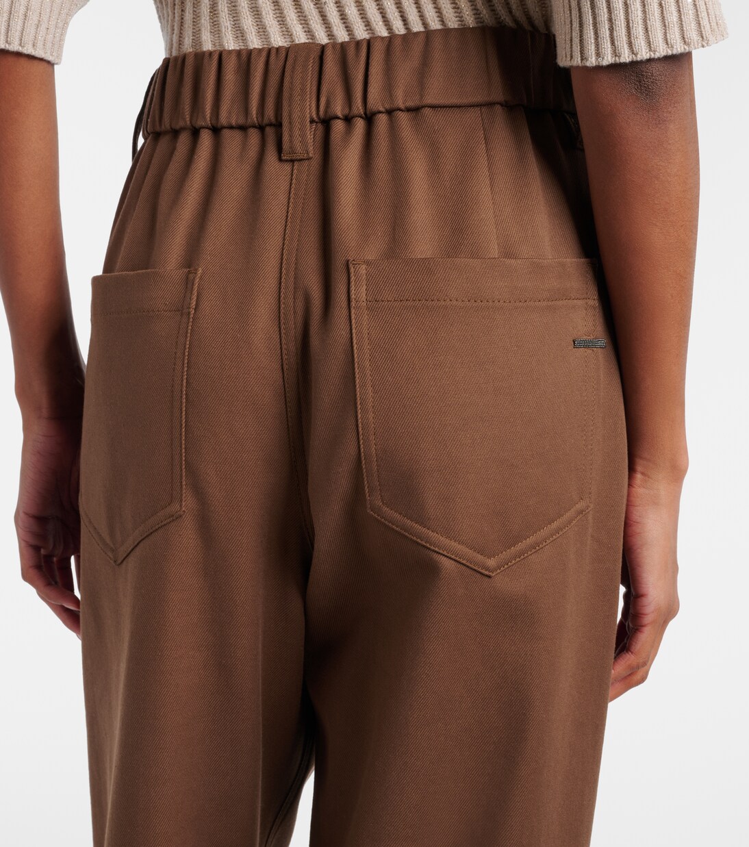 Gerade Hose Monili aus einem Baumwollgemisch | Brunello Cucinelli