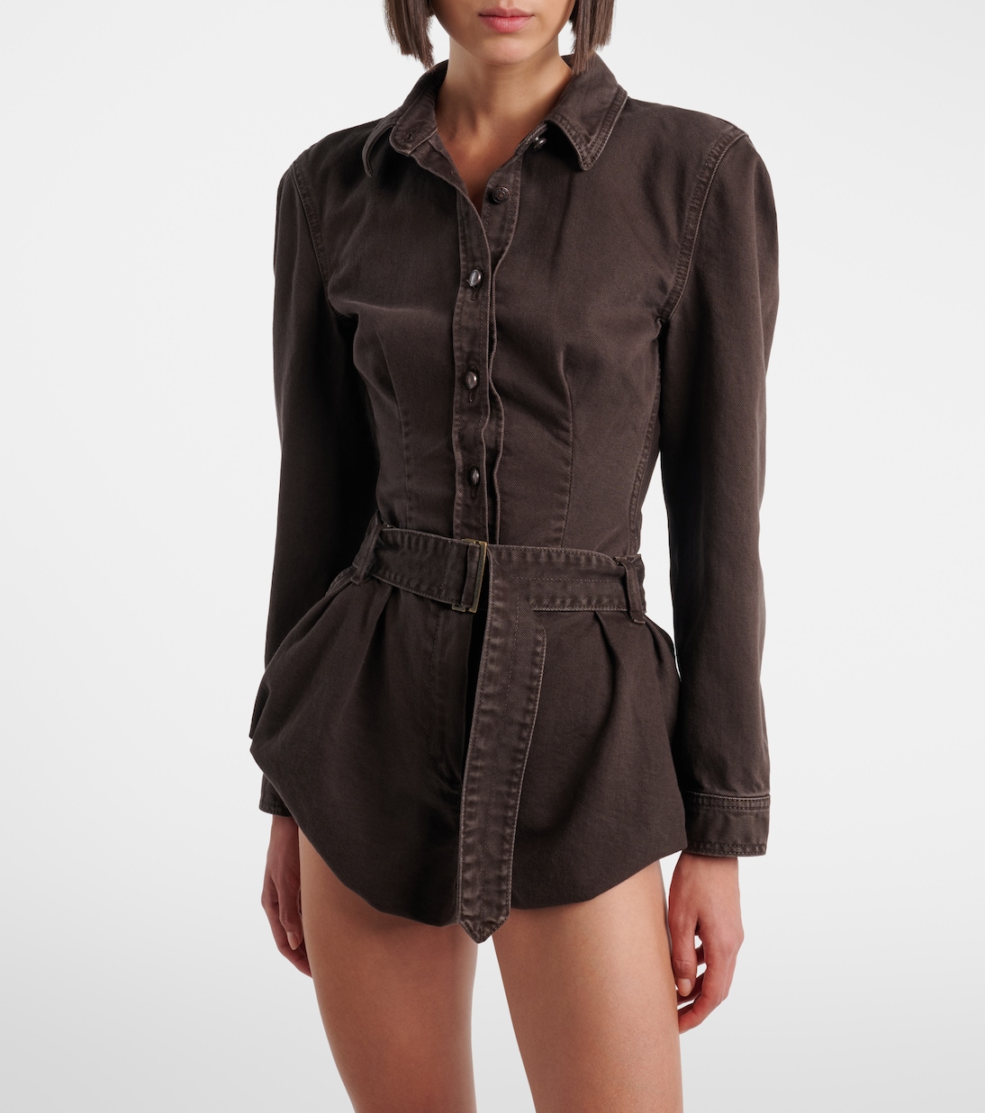 Peplum denim jacket | Magda Butrym