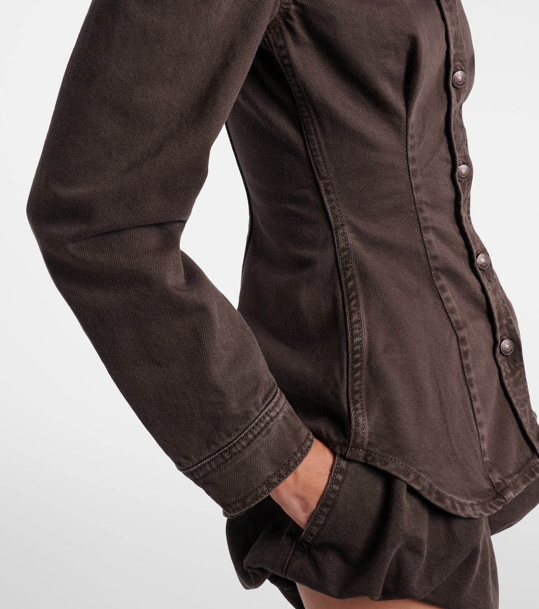 Peplum denim jacket | Magda Butrym