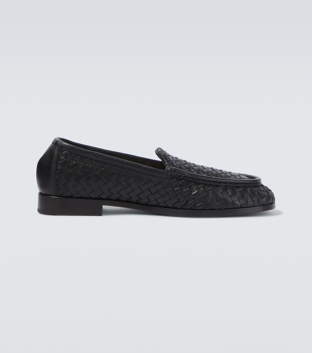 Silenzio Intrecciato leather loafers | Bottega Veneta