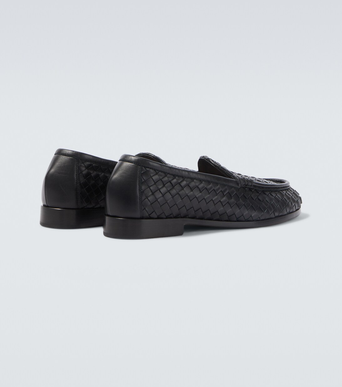 Silenzio Intrecciato leather loafers | Bottega Veneta
