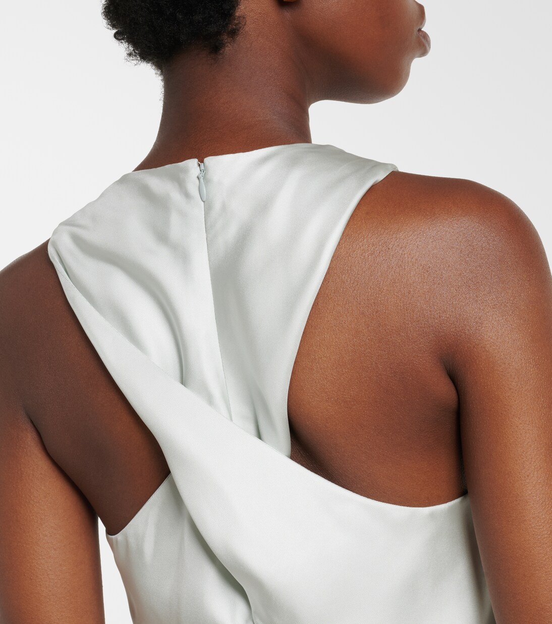 Paloma silk satin maxi dress | Loulou de Saison