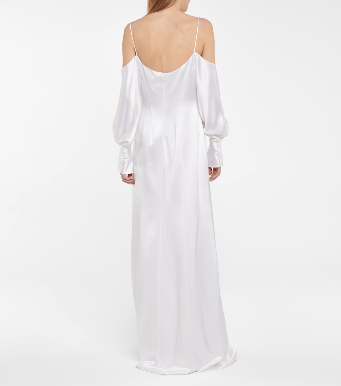 Bridal Robe Valencia aus Seidensatin | Galvan