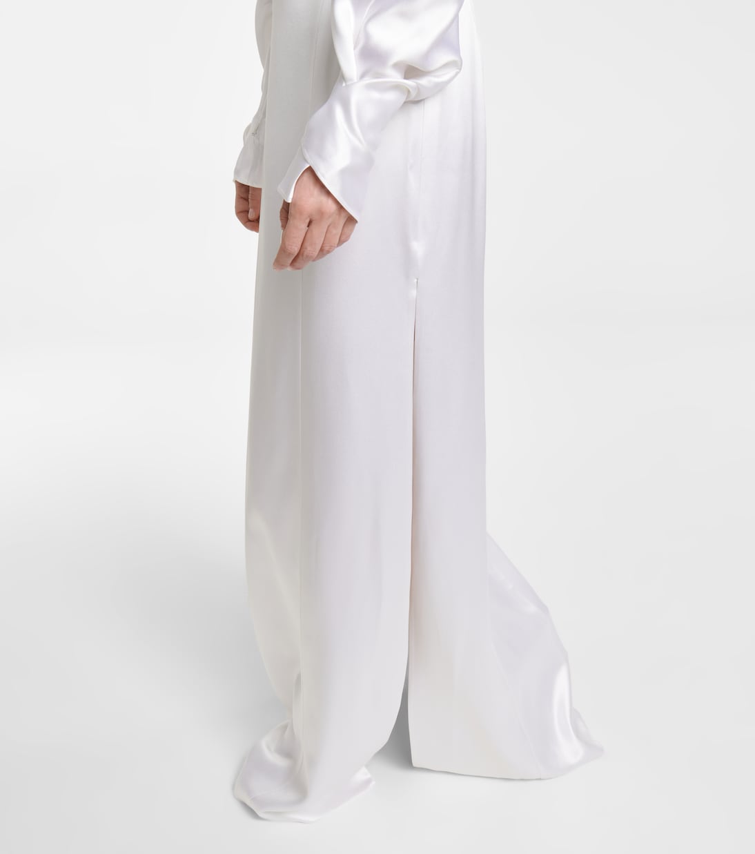 Bridal Robe Valencia aus Seidensatin | Galvan