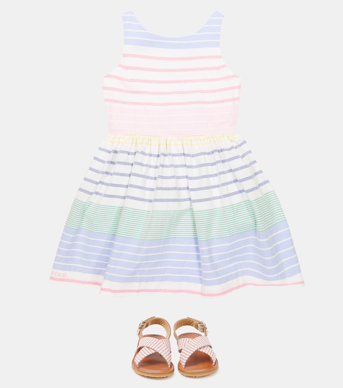 Robe rayée en coton | Polo Ralph Lauren Kids