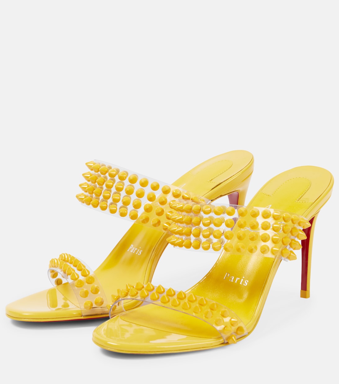 Spike Only 85 PVC and leather sandals | Christian Louboutin
